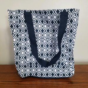 Tall Organizing Tote - Navy Diamond